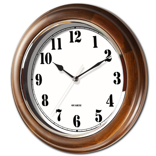 AYRELY®  12 Inch Wooden Wall Clock with Vinatge Style