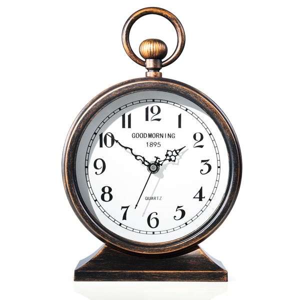 AYRELY® 7 Inch Vintage Mantel Desk Clock with Handle