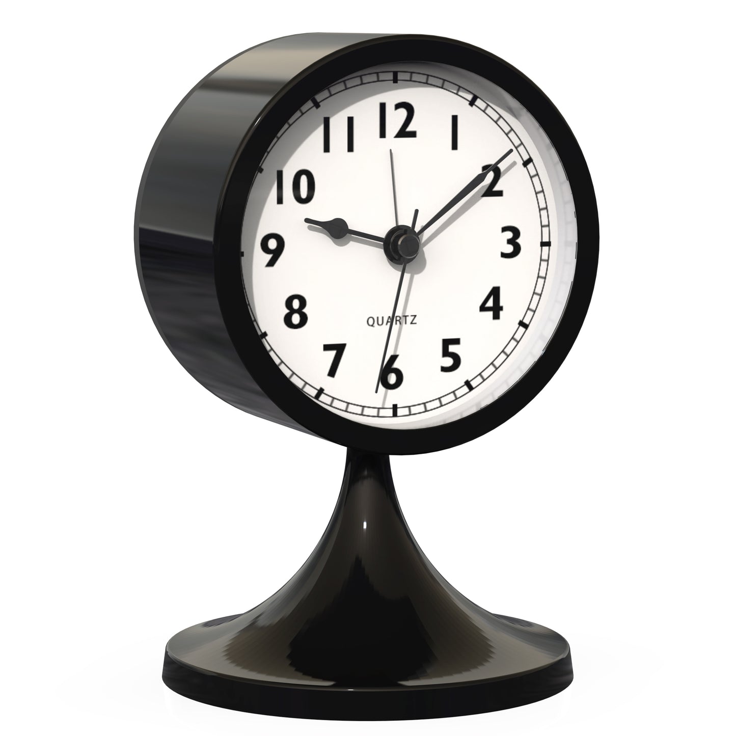 AYRELY® Cute Alarm Small Retro Table Clock（Black）