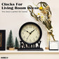 AYRELY Vintage Desk Clock Silent-Non-Ticking 6.5-inch dial Decorative Table Clock,Retro Mantel Clocks for Living Room, Bedroom, Shelf, Fireplace, Farmhouse Décor
